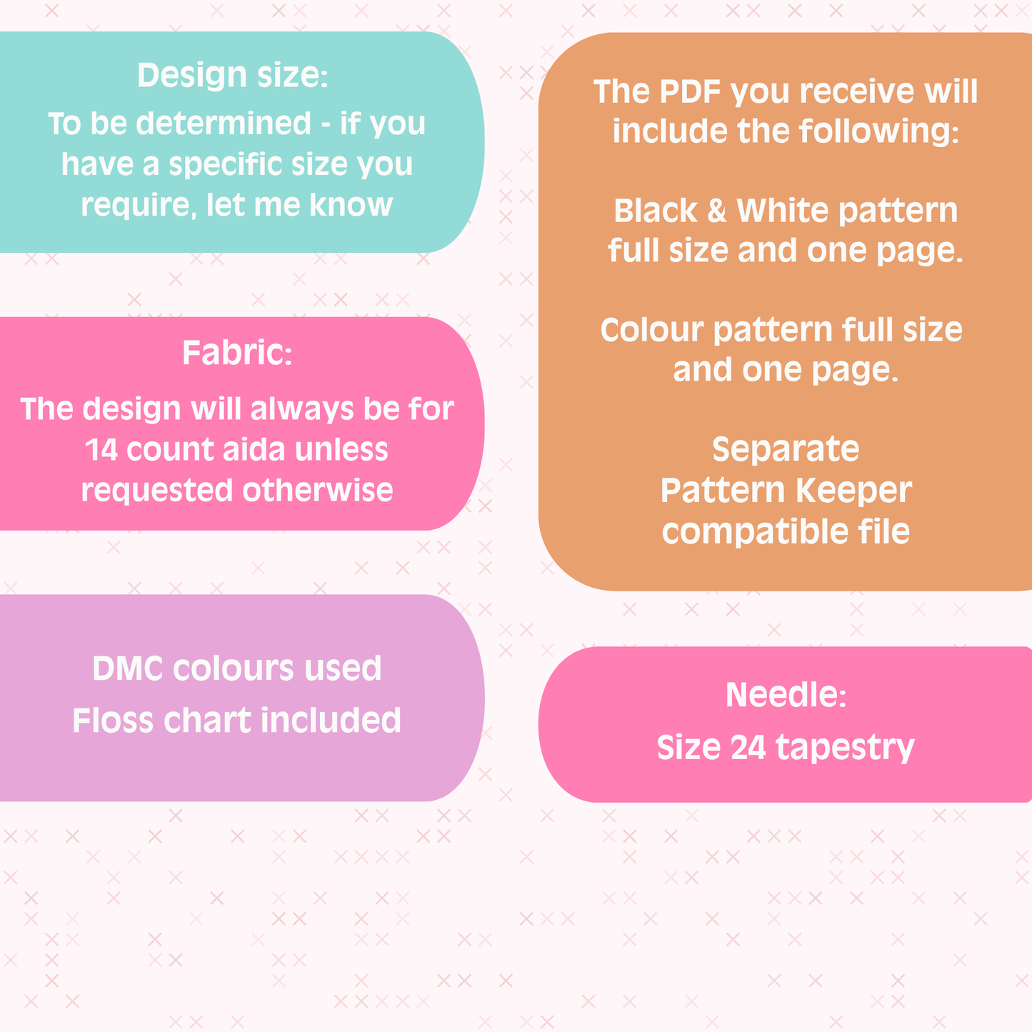 Custom Patchwork Pet Cross Stitch Pattern PDF | Personalised Simple Dog & Cat Portraits