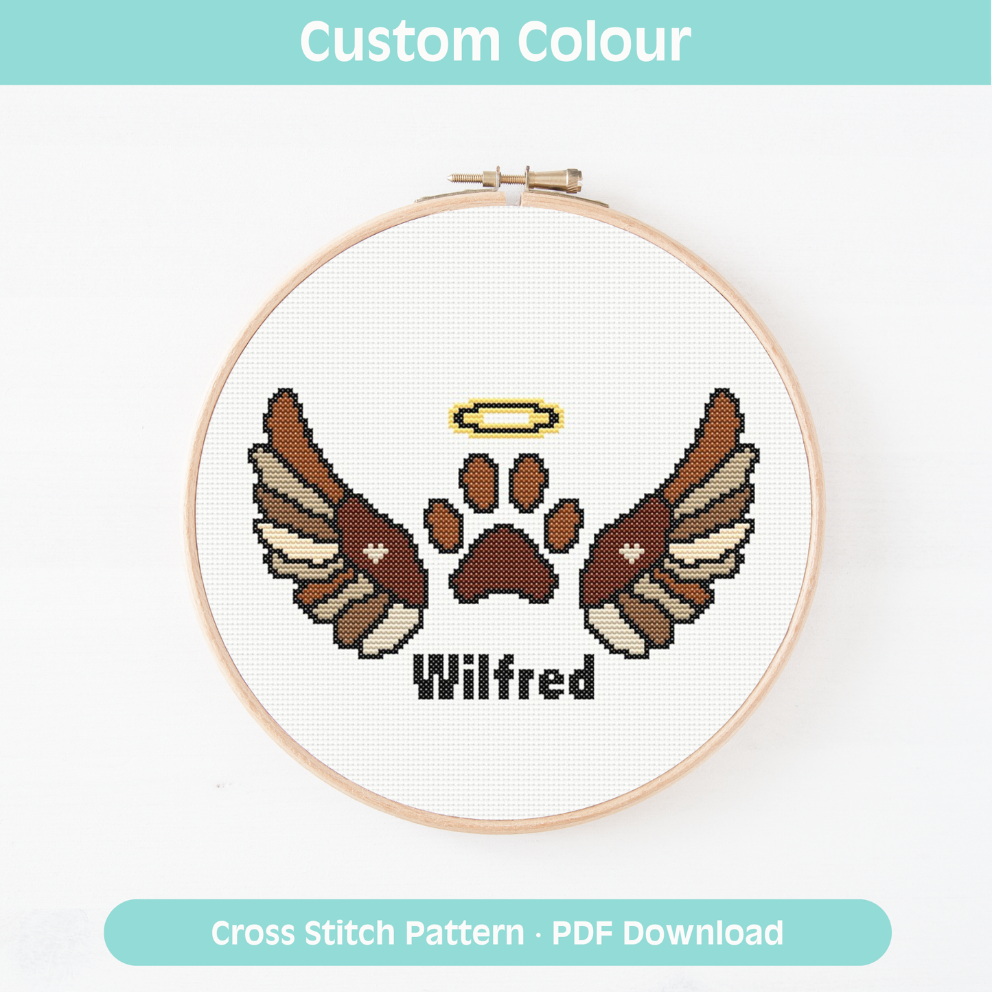 Custom/Personalised Dog Memorial Cross Stitch Pattern