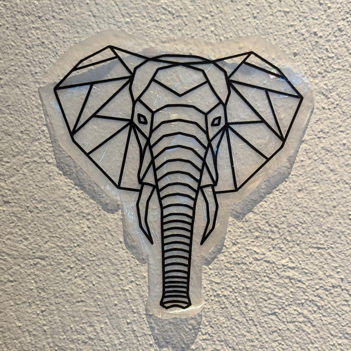 Geometric Elephant Rainbow Suncatcher
