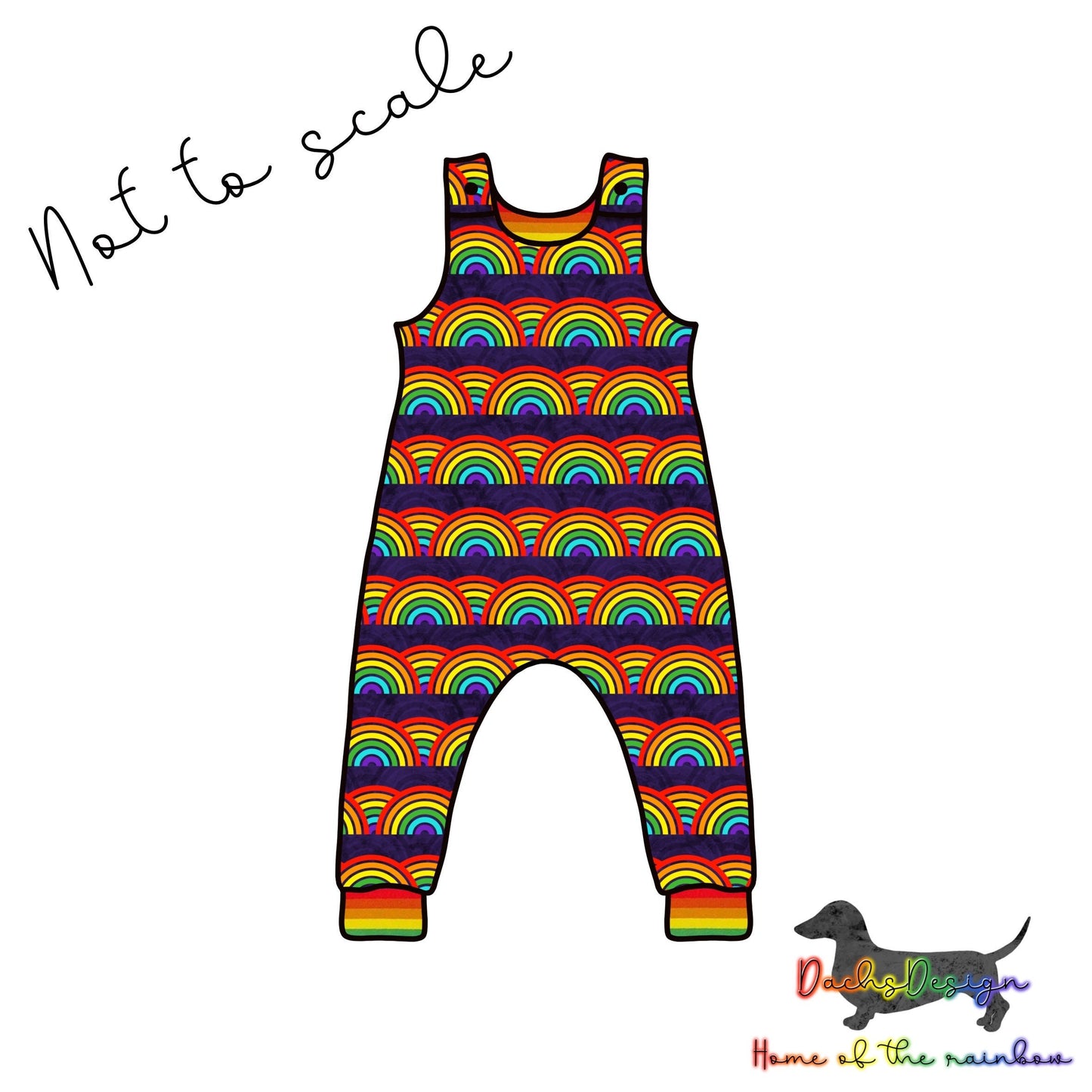 Bright Rainbows Seamless Pattern (Digital Download)