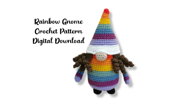 Rainbow Gnome Crochet Pattern
