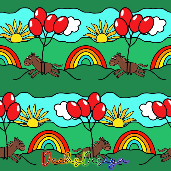 Rainbows and Horses - NON-EXCLUSIVE Seamless Pattern