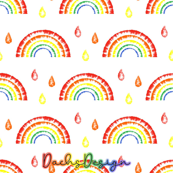 Bright tie dye rainbow -  NON-EXCLUSIVE Seamless Pattern