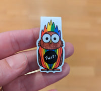 Twit Twoo Rainbow Owl Magnetic Bookmark