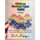 Christmas Plantable Seeded Paper Shapes