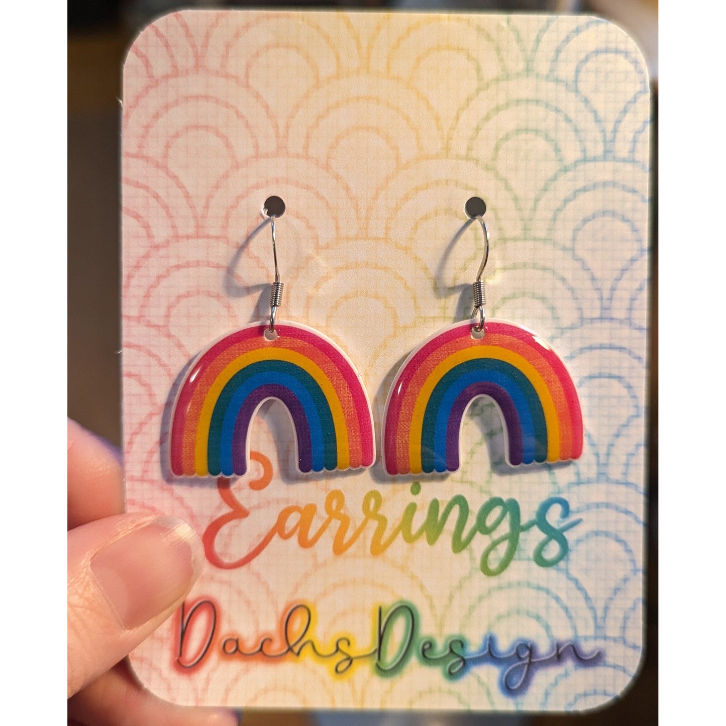 Rainbow Dangle Earrings