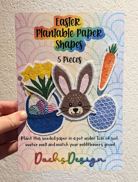 Easter Plantable Seeded Paper Shapes