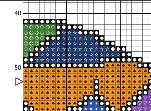 Patchwork Dachshund Cross Stitch Pattern: 14 Count Aida PDF