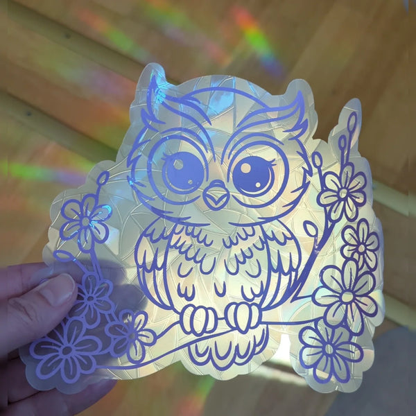 Owl Rainbow Suncatcher