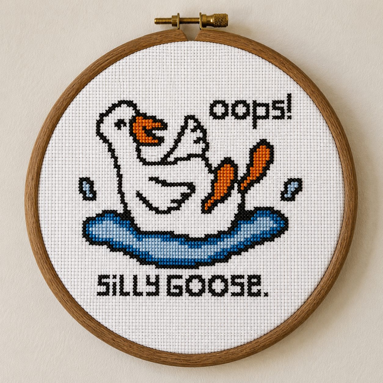 Silly Goose - Free Cross Stitch Pattern