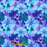 Purple Teal Watercolour Floral - NON-EXCLUSIVE Seamless Pattern