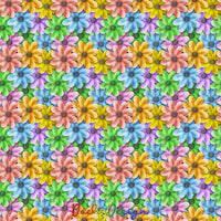 Watercolour Rainbow Flowers - NON-EXCLUSIVE Seamless Pattern