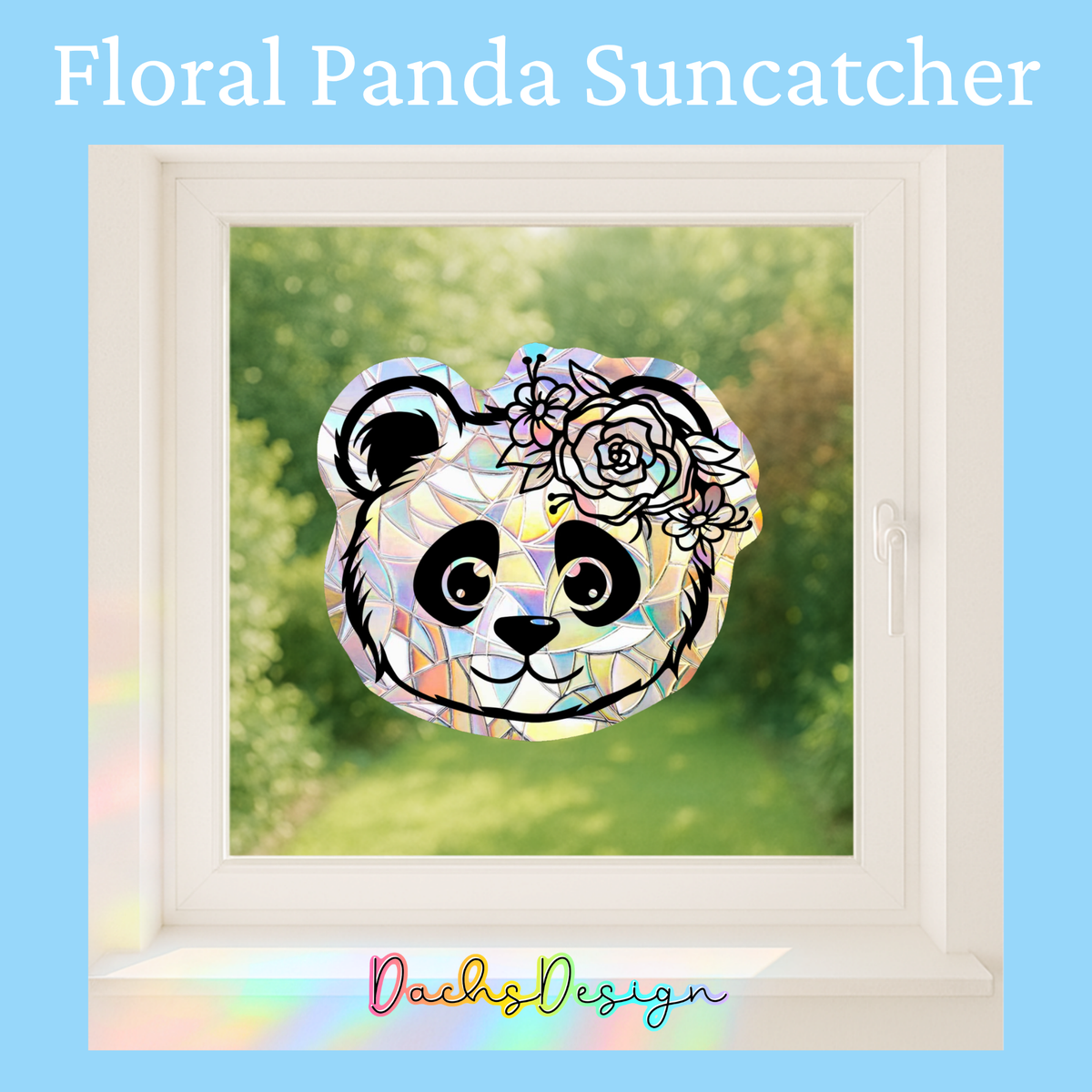Panda Rainbow Suncatcher - Two Styles