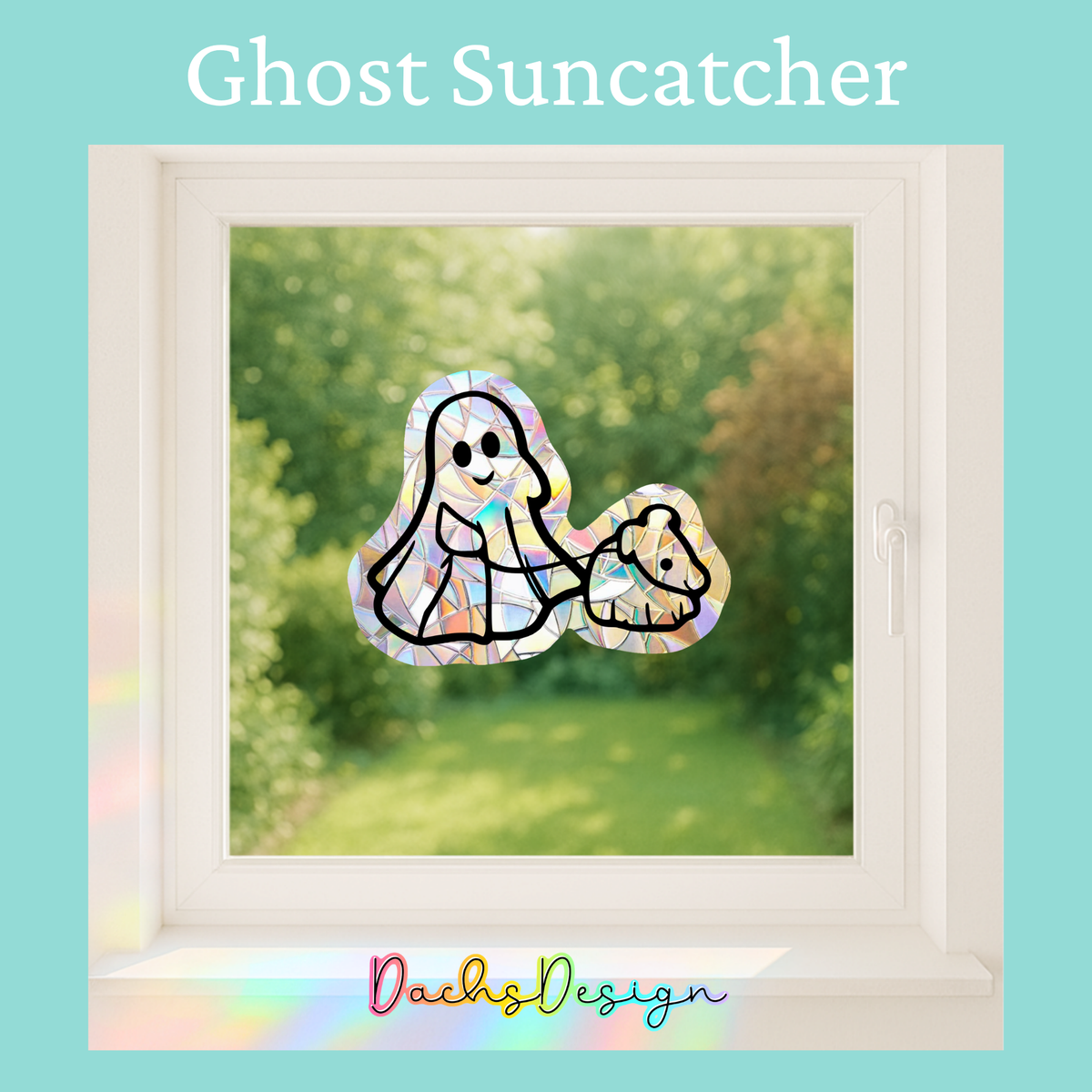 Ghost Dog Suncatcher