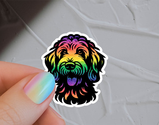 Labradoodle Waterproof Vinyl Sticker