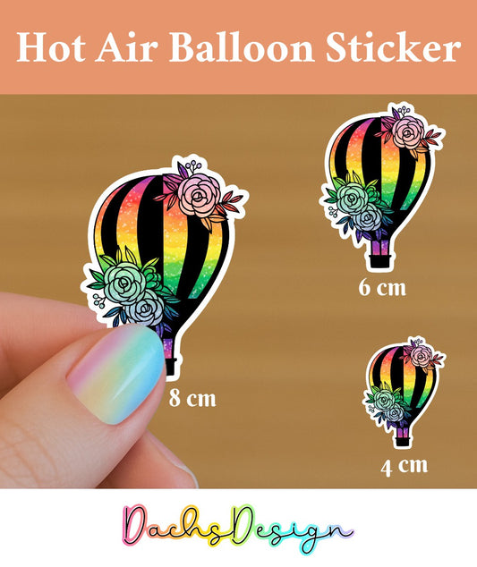 Hot Air Balloon Waterproof Vinyl Sticker