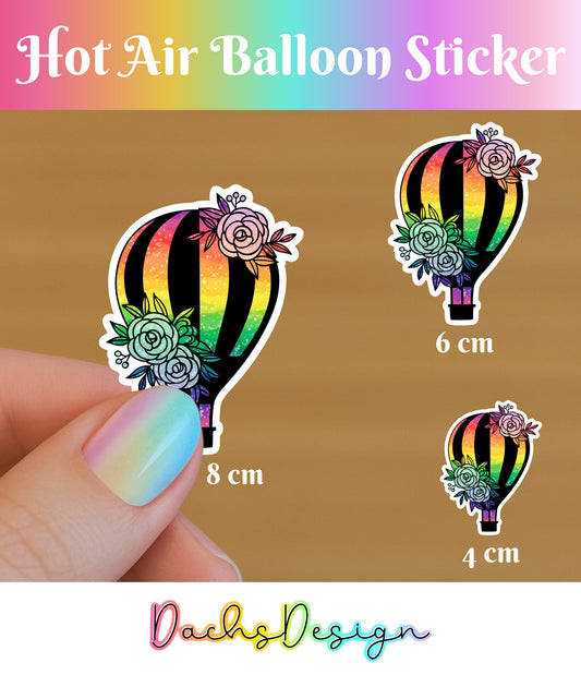 Hot Air Balloon Waterproof Vinyl Sticker