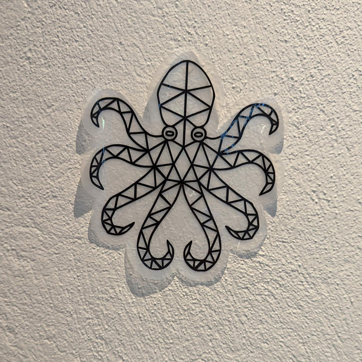 Geometric Octopus Rainbow Suncatcher