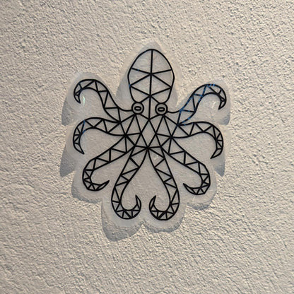 Geometric Octopus Rainbow Suncatcher