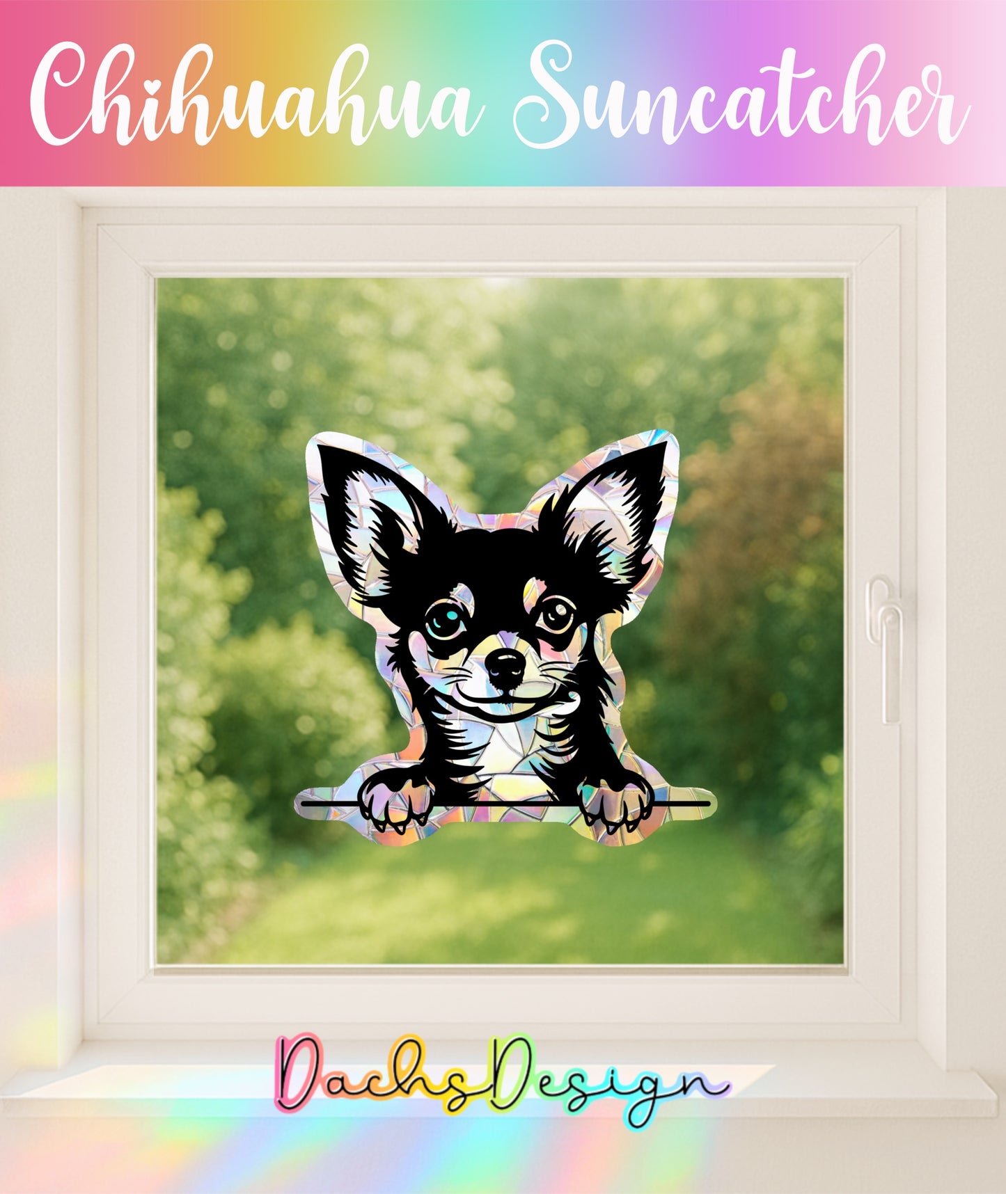 Chihuahua Suncatcher