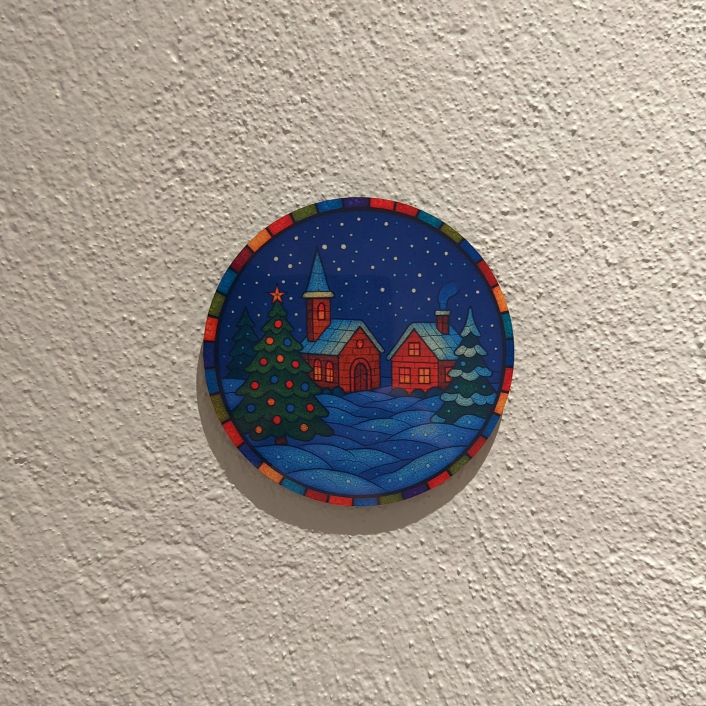Julebrikker med glassmalerieffekt