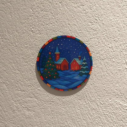 Julebrikker med glassmalerieffekt