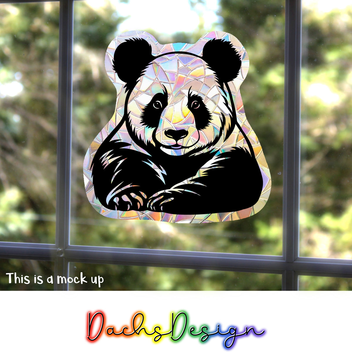 Panda Rainbow Suncatcher - Two Styles