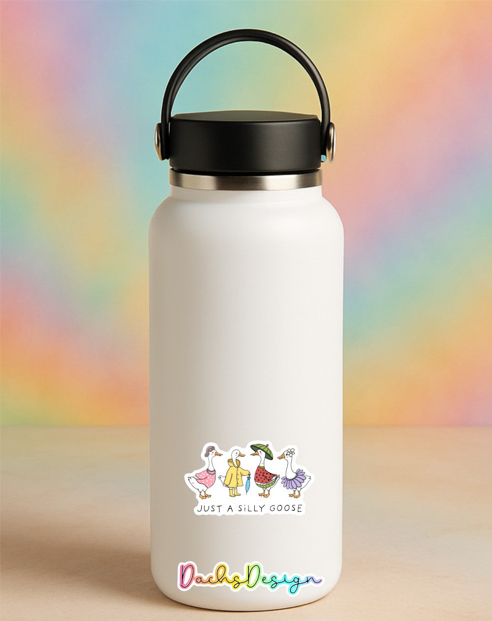 Just a Silly Goose Waterproof Vinyl Sticker