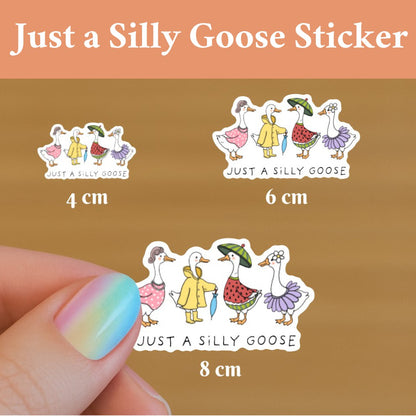 Vanntett vinyllapp "Just a Silly Goose"
