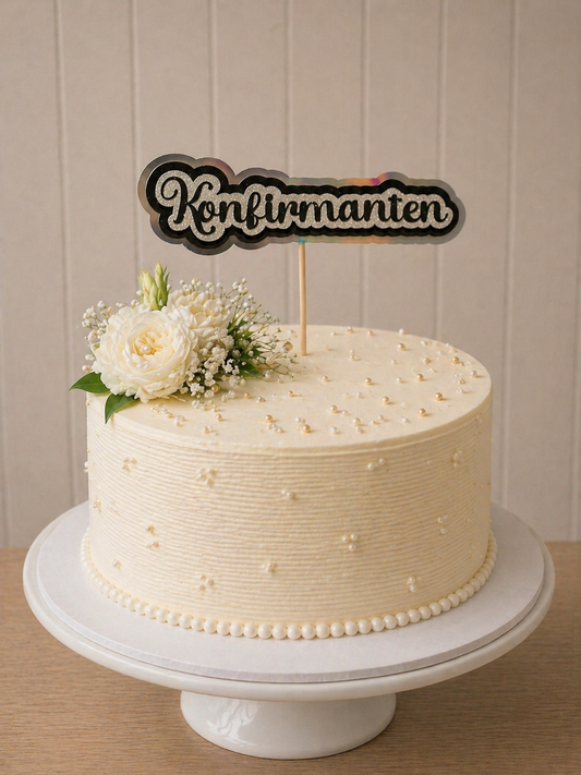 Handmade Confirmation Cake Decoration