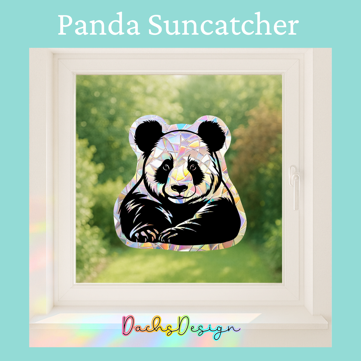 Panda Rainbow Suncatcher - Two Styles