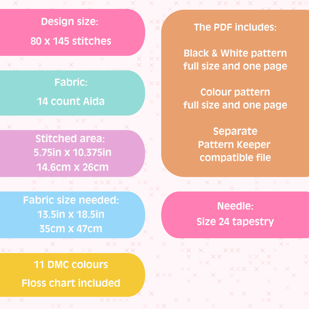 Patchwork Alsatian / German Shepherd Cross Stitch Pattern: 14 Count Aida PDF