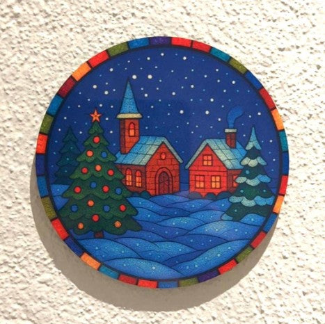 Julebrikker med glassmalerieffekt