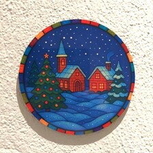 Julebrikker med glassmalerieffekt