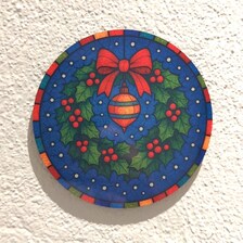 Julebrikker med glassmalerieffekt