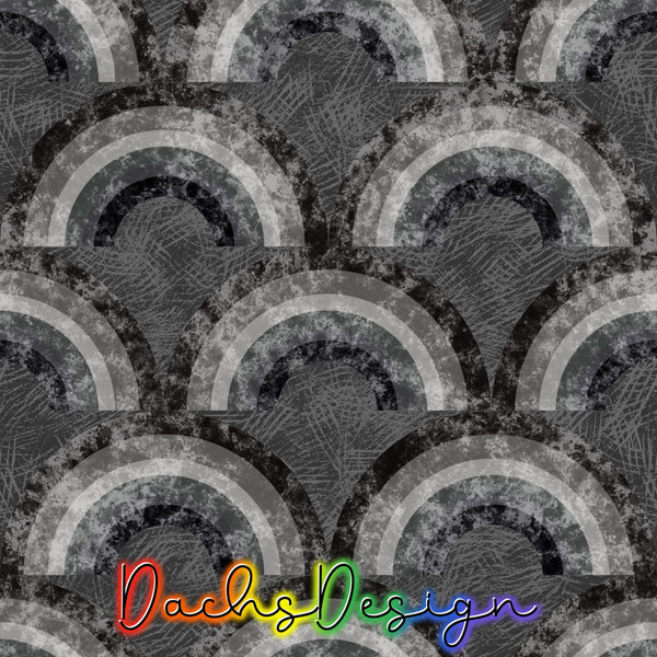Monochrome Rainbow Seamless Design, NON-EXCLUSIVE fabric design, rainbow seamless file, mono fabric pattern, textured seamless file, black rainbows