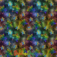 Leopard Print Stars on rainbow - NON-EXCLUSIVE Seamless Pattern