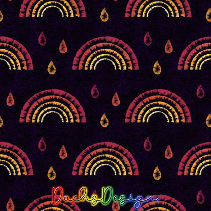 Boho Tie Dye Rainbow Seamless Pattern (Digital Download)