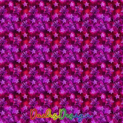 Hot Pink Leopard Print Stars Seamless Pattern (Digital Download)