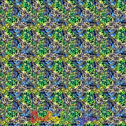 Painted Yellow Skulls Seamless Pattern (Digital Download)