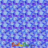 Textured Floral on Blue - NON-EXCLUSIVE Seamless Pattern