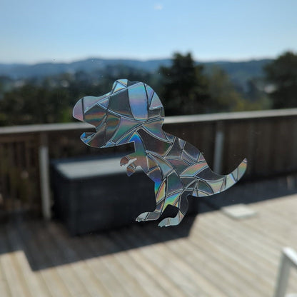 Tyrannosaurus Rex Rainbow Suncatcher: T-Rex Window Cling