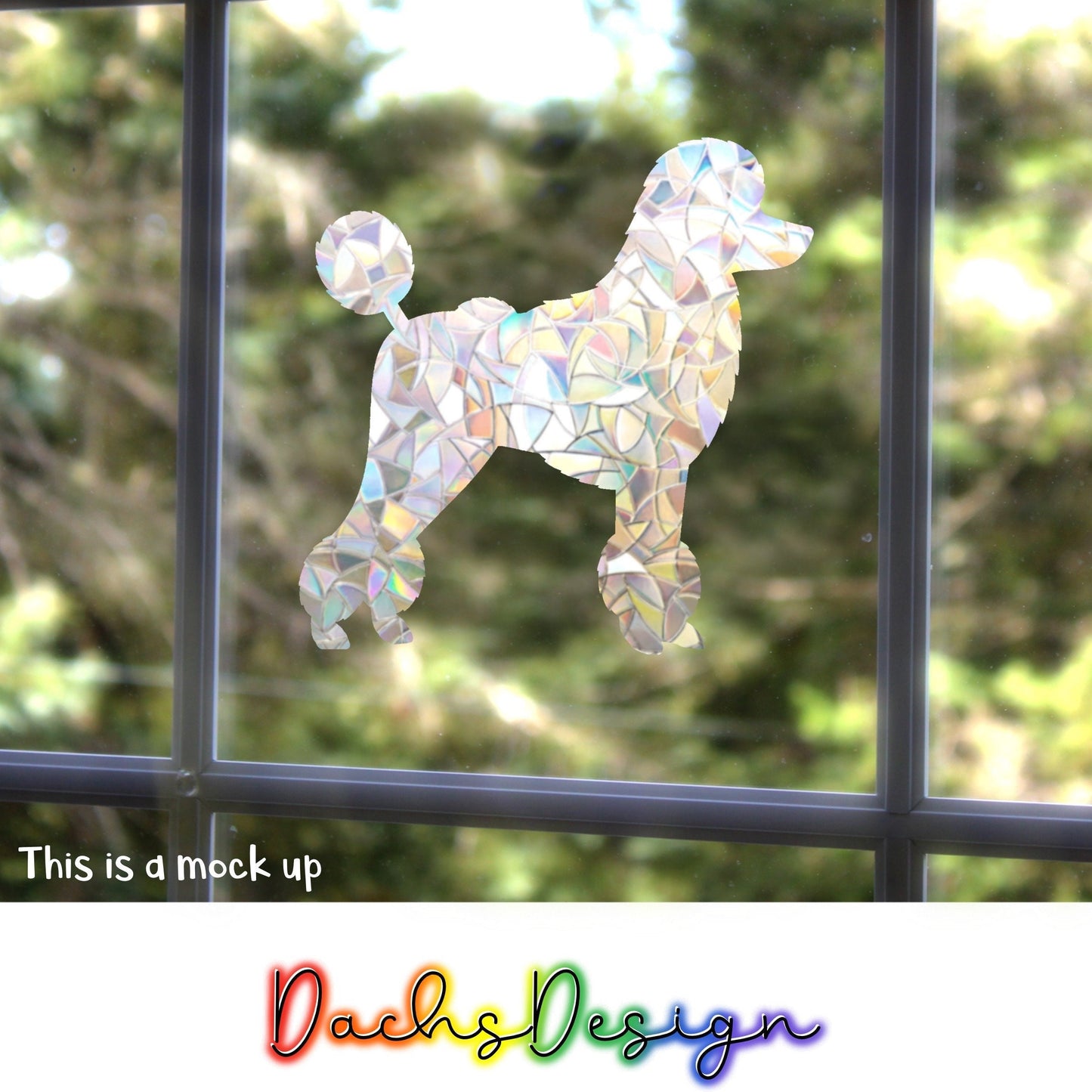 Various Dog Suncatchers: Toy Poodle, Cavapoo, Standard Poodle, Labradoodle, Jack Russell