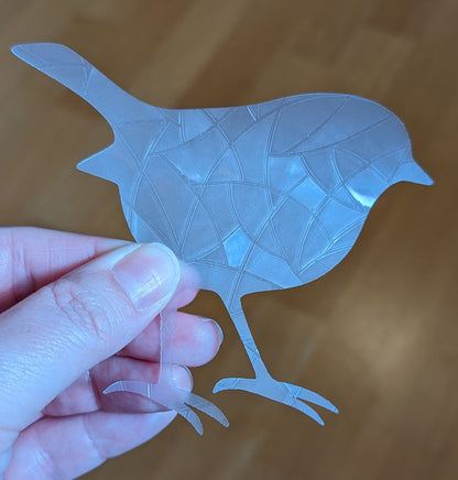 Robin Rainbow Suncatchers: Removable Window Sticker for Bird Lover