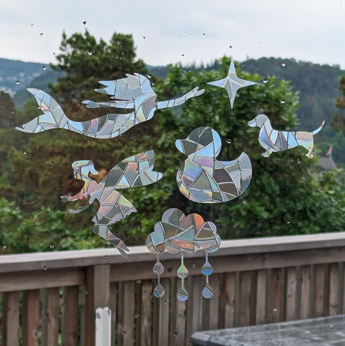 Regnbue Suncatcher Mysterieveske