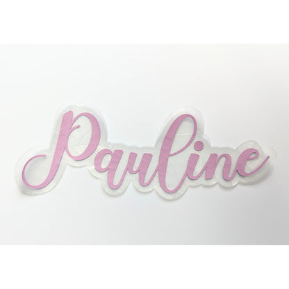 Personalised Rainbow Suncatcher Name Decal: Kids Room Decor
