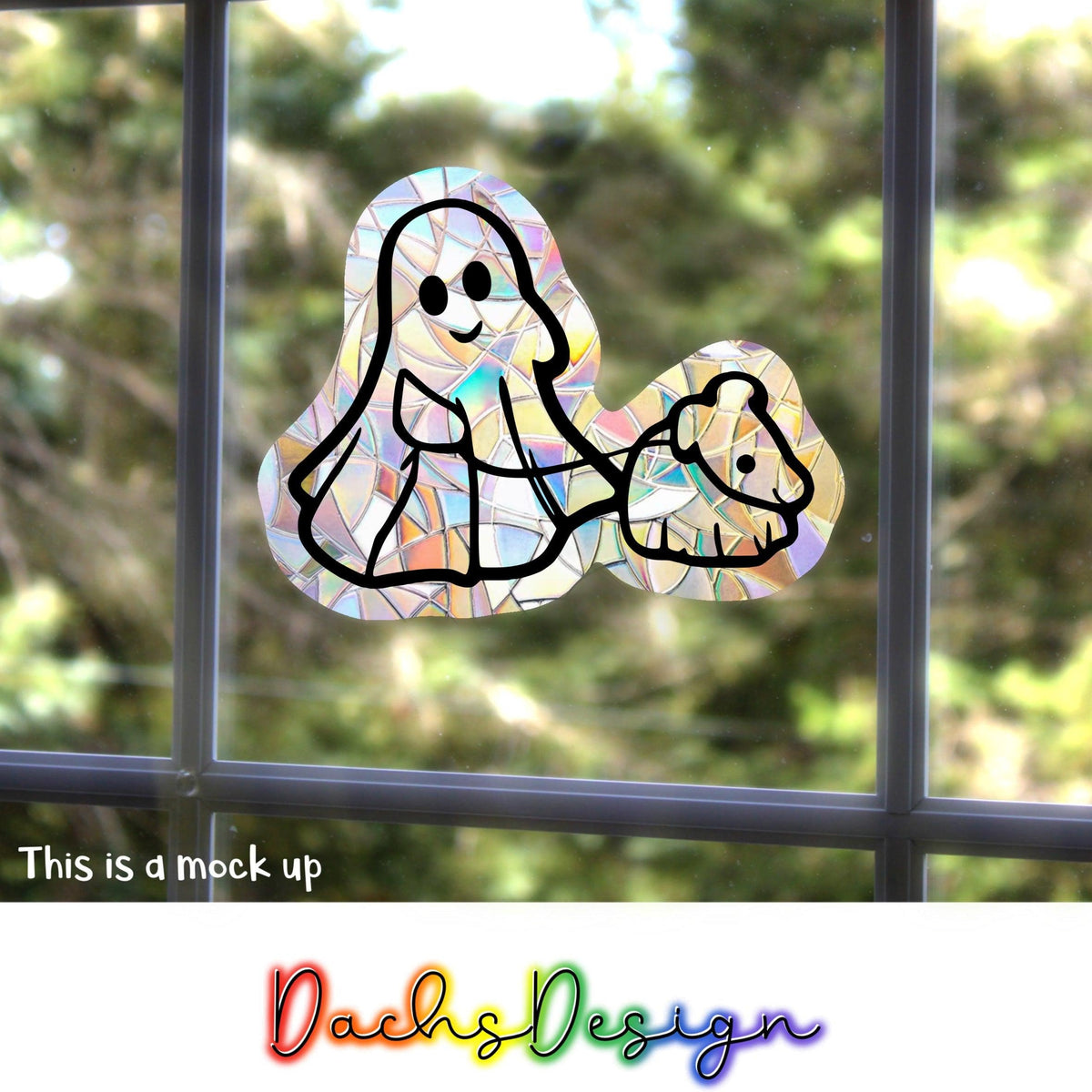 Ghost Dog Suncatcher