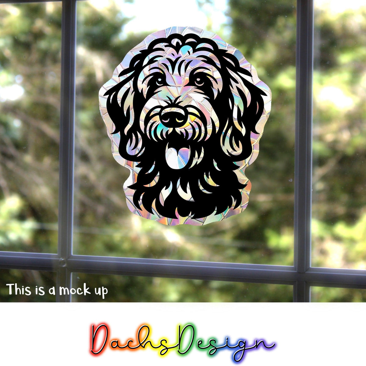 Labradoodle Suncatcher