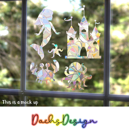 Mermaid Castle Rainbow Suncatcher Bundle