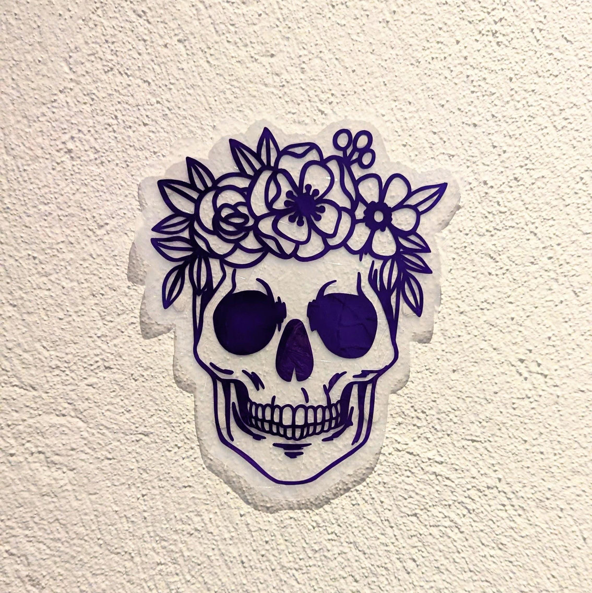 Floral Skull Rainbow Suncatcher